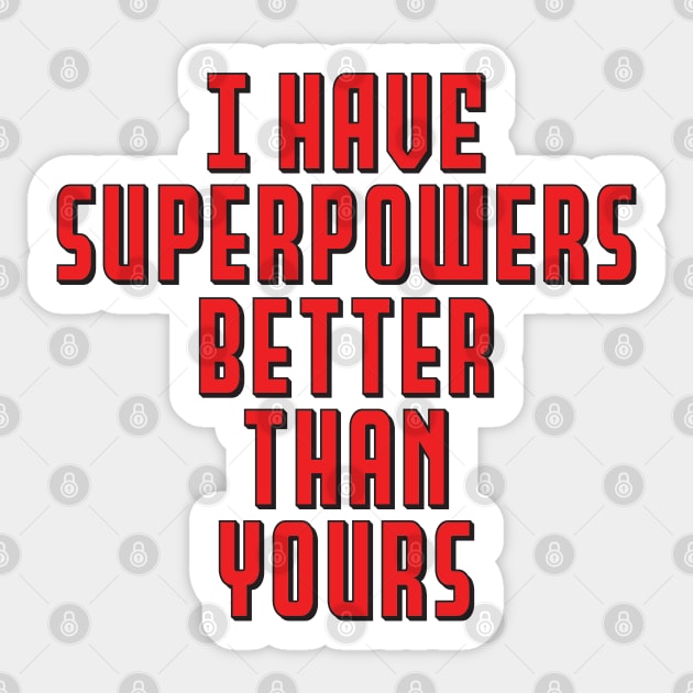 Superpowers Sticker by retropetrol